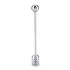 Metal Hoeny Dipper, Stainless Steel Drizzle Spoon, Solid Honey Stick,