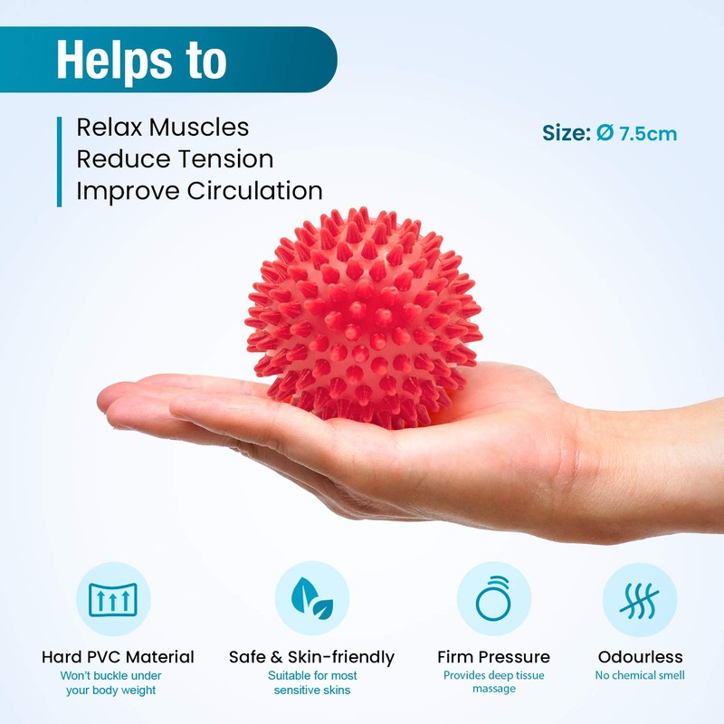 Beenax Lacrosse & Spiky Massage Ball Set - Perfect for