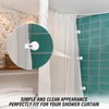 ASTER 6Pcs Shower Curtain Clips with Suction Cup, Multiple Purpose