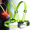 Rolgno Running Lights for Runners, 500LM & 7+2 Modes Chest