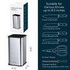 KITCHENDAO XL Stainless Steel Universal Knife Block Holder Without Knives,