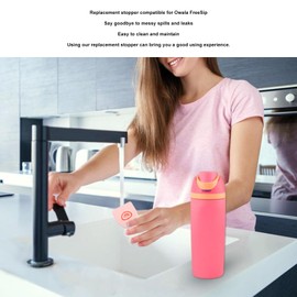 Fockety Tapón de Repuesto Compatible con Owala FreeSip, 4 Piezas de Silicona Piezas de Repuesto de la Tapa Superior de la Botella de Agua Tapón de Tapa Antiderrames Tapón de Boca de Tapa