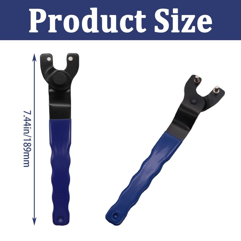 Seamaka Grinder Wrench Universal Adjustable Grinder Spanner ​Wrench,Lock-nut Grinder WrenchSuitable