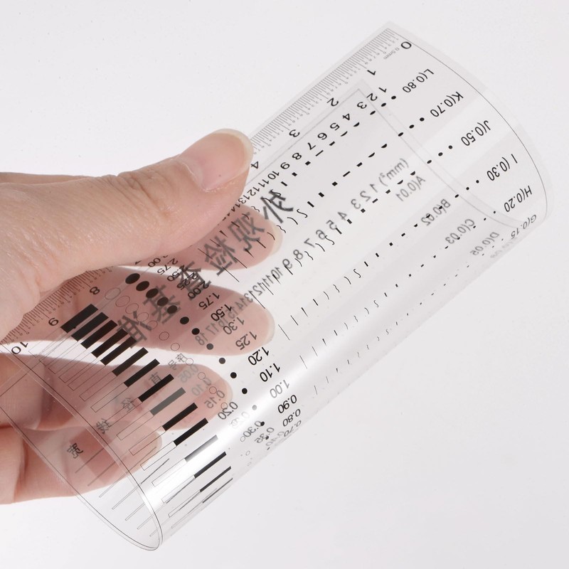HARFINGTON High Precision SEC Size Estimation Chart 10cm 0.2mm Covered