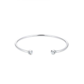 Elli Geo Minimal Women's Bracelet with Crystals in 925 Sterling Silver, Sterling Silver, Crystal