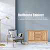 Dollhouse 1:12 Double Door Cabinet Doll House Wooden Furniture Miniature