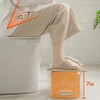 Beinilai Foldable Toilet Stool,7 Inches Poop Stool for Bathroom,Bamboo Toilet