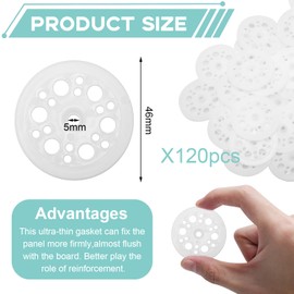 Bmliingchau Pack of 120 Insulation Plates PP Washers Insulation Plate for Fibreboard Insulation Thermal Plate Fixed Washers for Fixing and Support