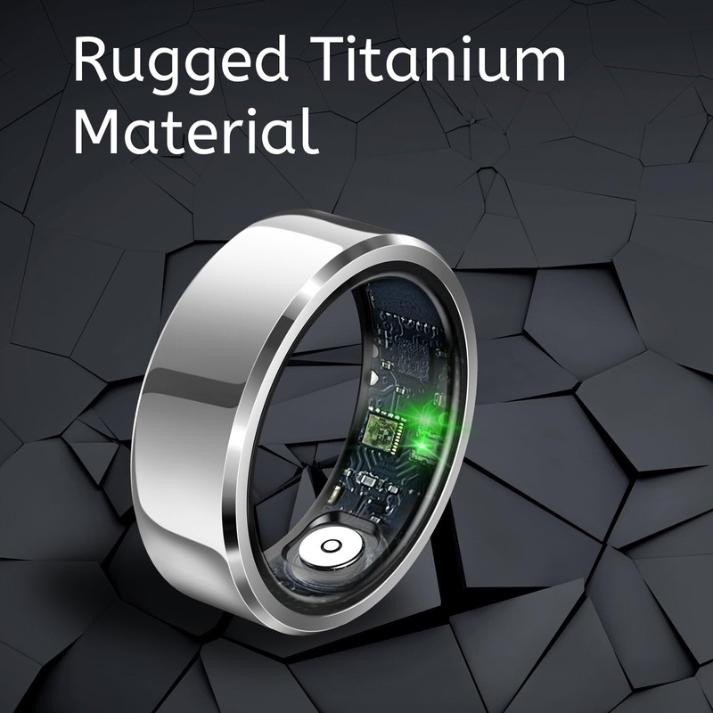 Twievo Smart Ring, Fitness Tracker Ring with Charging Case, IP68