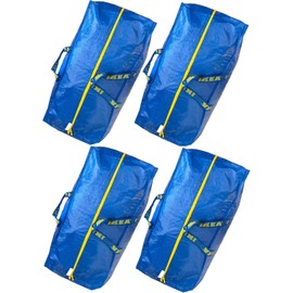 IKEA 901.491.48 Frakta Storage Bag, Blue, 4 Pack