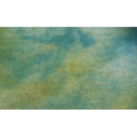 Unbranded Turquoise Spot HAND DYED RUG HOOKING WOOL Dyed  over blue 1/8 yard