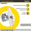 Sterling GT01 Garage T Handle, Silver