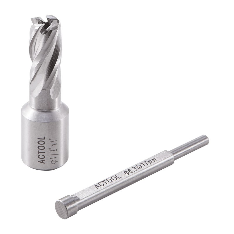 ACTOOL 1/2" Diameter × 1" Depth of Cut HSS ANNULAR