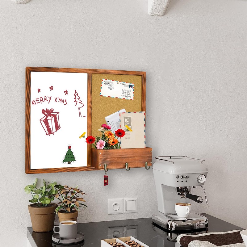 Dry Erase White Board and Cork Board, Magnetic Whiteboard &