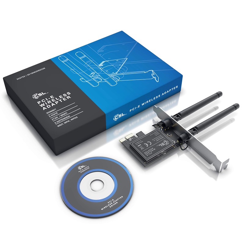 CSL - WLAN Network Card 2.4 GHz PCIe - 300