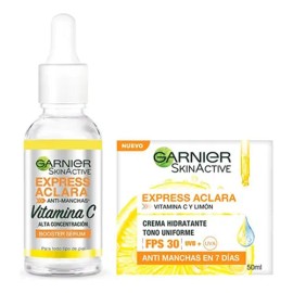 Duo Garnier Express Aclara Serum  Crema Momento De Aplicacin Da Tipo De Piel Normal                                                                   