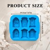 2PCS 3D Halloween Tombstone Coffin with Skulls Spider RIP Silicone