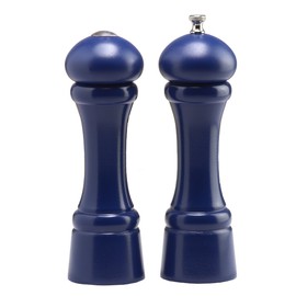Chef Specialties 8 Inch Windsor Pepper Mill and Salt Shaker Set - Cobalt Blue