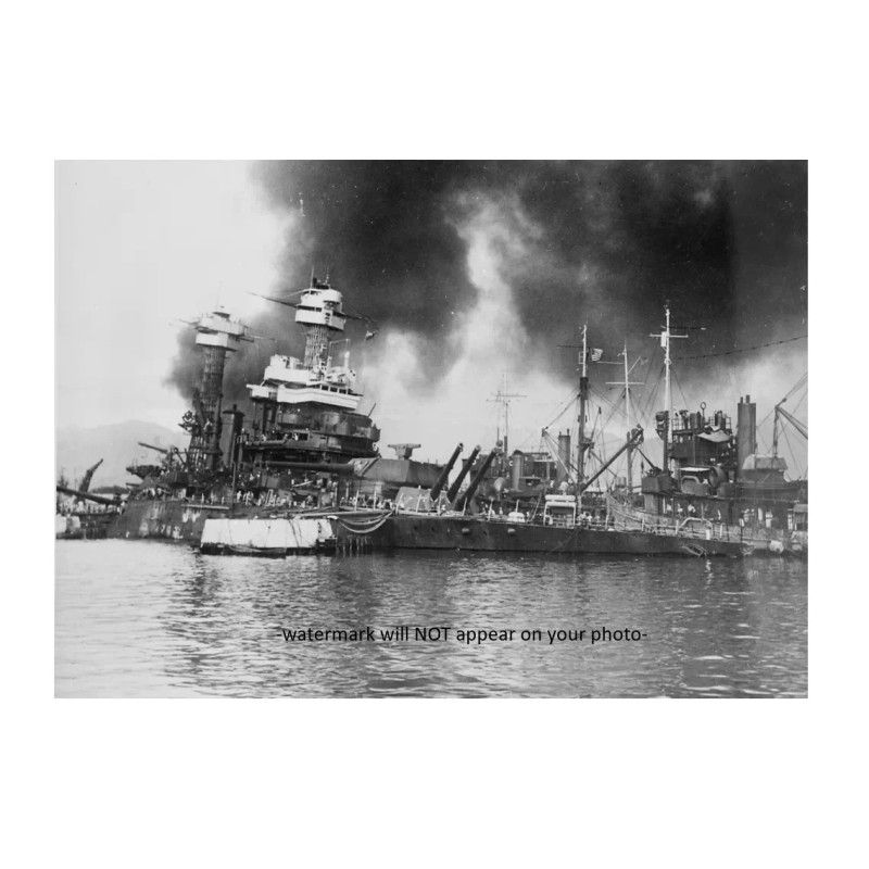 USS California PHOTO Pearl Harbor Attack World War 2 Battleship
