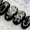 Clear Crystal Handmade Nail Tips - Paddy B / 클리어