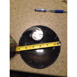 Orthoceras Ammonite Fossil heart shaped ring dish