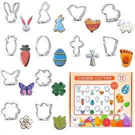 Elegauit Stainless Steel Animal Shape Cookie Cutter Set Large Baking Mold Cookie Cutters Height 5.1-9cm Wide, 4.5-8cm Proportion Size, DIY Kitchen Tool Sets