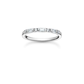 THOMAS SABO Ring White Stones 925 Sterling Silver TR2348, Sterling Silver, Cubic Zirconia