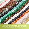 PATIKIL 25 Pack Natural Stone Beads, 8mm Faceted Square Agate
