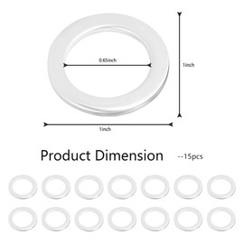 15PCS M18 Oil Drain Plug Gasket Compatible with Honda Accord Odyssey Acura,Standard Car Accessories Oil Plug Gasket,Oil Drain Pan Crush Washer Replacement OEM#90471-PX4-000(for Honda M18)