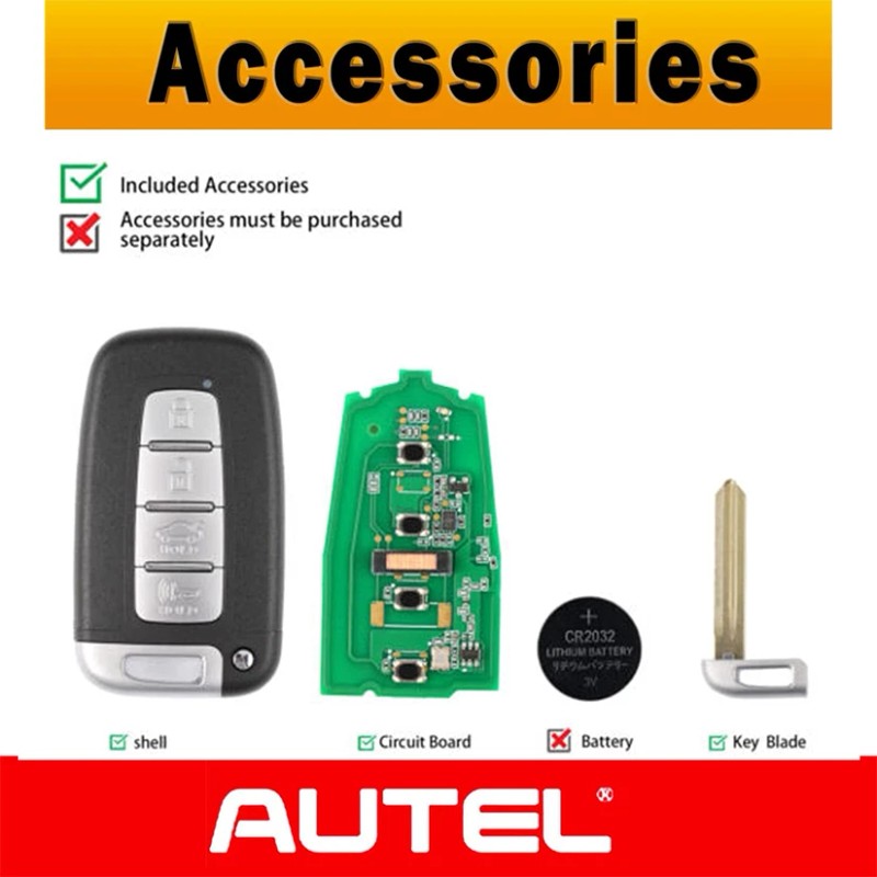 Autel Universal Autel iKey Smart Key Premium Style 4 Button