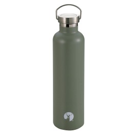 Captain Stag UE-3528 Sports Bottle, Direct Drinking, Double Stainless Steel Bottle, Vacuum Insulated, Heat Retention, Cold Retention, HD Bottle, 33.8 fl oz (1,000 ml), Antique Green