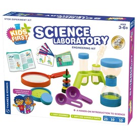 Thames & Kosmos Kids First Science Laboratory STEM Experiment Kit for Preschoolers, Young Learners Ages 3+ | Includes Durable, Colorful, Plastic Scientific Tools for a Hands-on Learning Experience