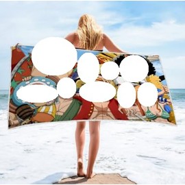 FCXVXCL Anime Drying Bath Towel, Cartoon Beach Towel, Bath Towel for Travel, Sports, Outdoor, Yoga, Microfibre Beach Towel, Swimming, Camping, Bath Towels
