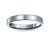 Plain Simple Thin Cigar Flat Couples Titanium Wedding Band Rings