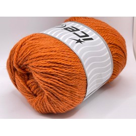 Dark Orange Norsk Yarn, Alpaca Wool Nylon Blend, DK Weight 240 Yards (220 Meters) 3.53 Ounces (100 Grams)