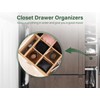 Kootek 6 Pcs Bamboo Drawer Organizer, Kitchen Utensils Storage Boxes