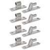 Wall Mount Gates Hinges, 304 Stainless Steel, Non-Welded one-Piece for