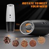 Rechargeable Electric Salt and Pepper Grinder Set,Tipuci Coarseness Adjustable LED