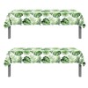2Pcs Hawaiian Luau Party Decorations Palm Leaves Table Covers -