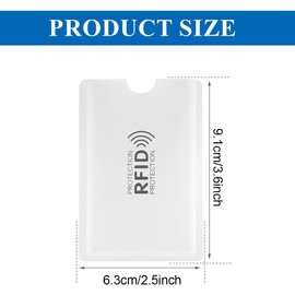 MMSZHL Funda Protectora RFID para Tarjetas de Crédito, 40 Pcs Bloqueo RFID, Anti Fraude Protección, Fundas de Bloqueo RFID, para Tarjeta de Crédito, Pasaporte, Tarjeta de Débito e Identificación