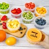 TOFLEN 8 oz Small Plastic Freezer Containers, 6 Pcs, Multicolor