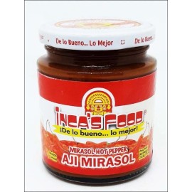 Inca's Food Paste,   AJI  MIRASOL 7.5 Oz Jar - PACK X 2. HOT. PEPPER