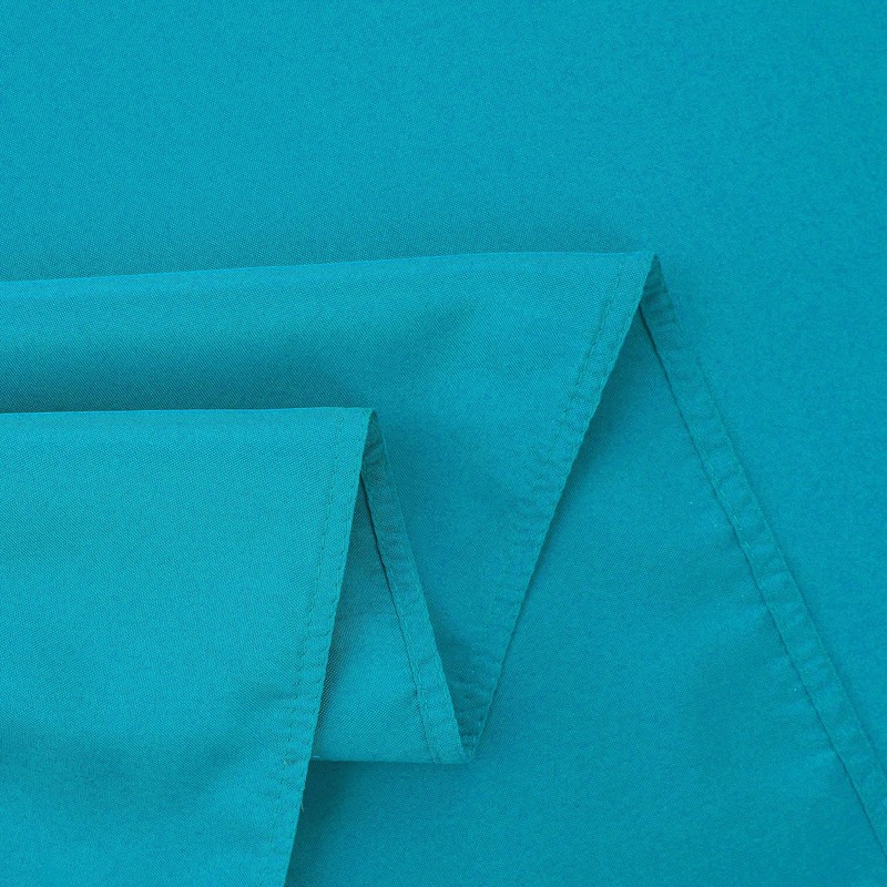 FOLINS&HOME 2 Pack Teal Round Tablecloth - 60 Inch Waterproof