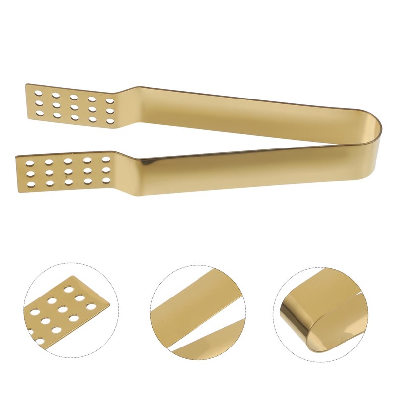 Alipis 4sets Tea Bag Squeezer Tongs Bread Clips Metal Tong