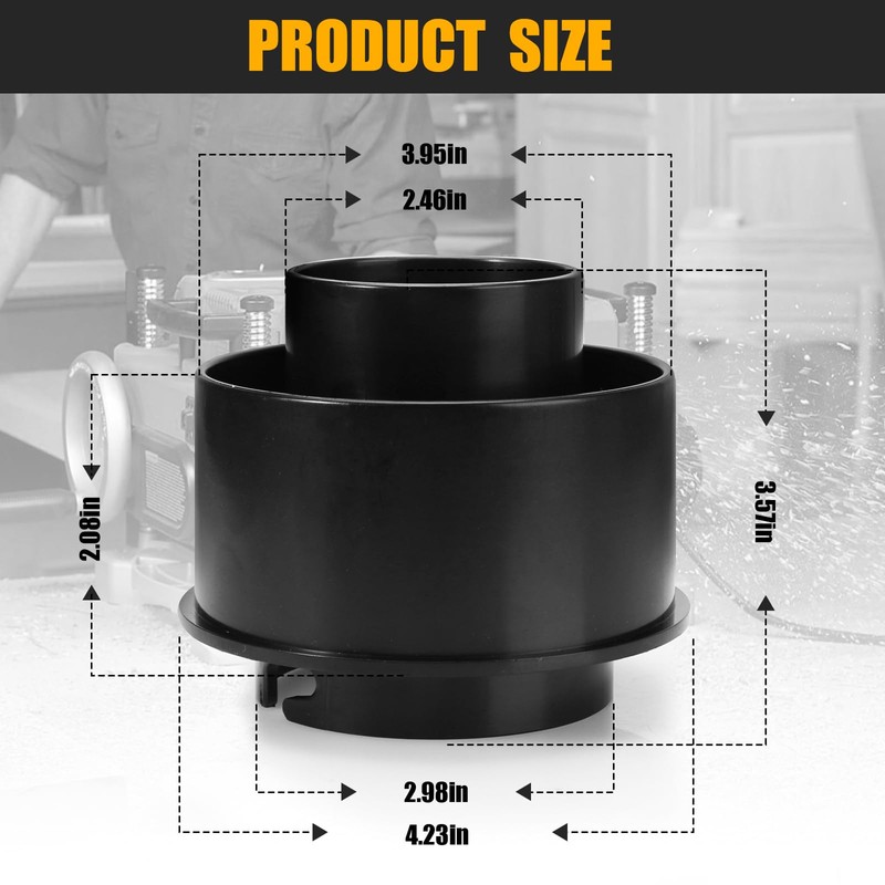 514001148 Planer Vacuum Adapter Replacement for DeWalt DW735 DW735X Planer,