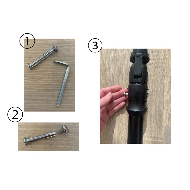 MOVEGU 3 Wheel Scooter Fold Grip Screw Parts (Folding Screws)