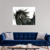 CANVAS ON DEMAND Friesian - Majestic Horses Wall Decal, Horse