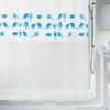 Spirella Anti-Mould Shower Curtain "Birds" Anti-Bacterial, Washable, Waterproof PEVA 180