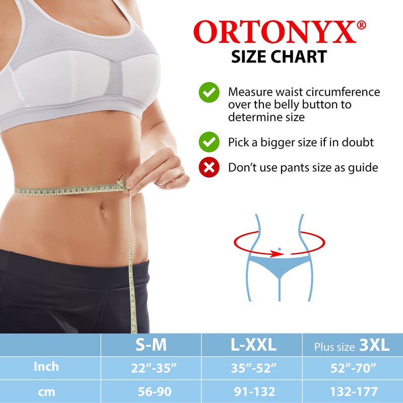ORTONYX 10.25" Abdominal Binder for Men and Women/Postpartum Post-operative Post-surgery