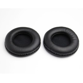 Replacement Earpads Leather Ear Cushions Spare Ear Pads Kit fit for Universal Diameter 60MM(1Pair Black)
